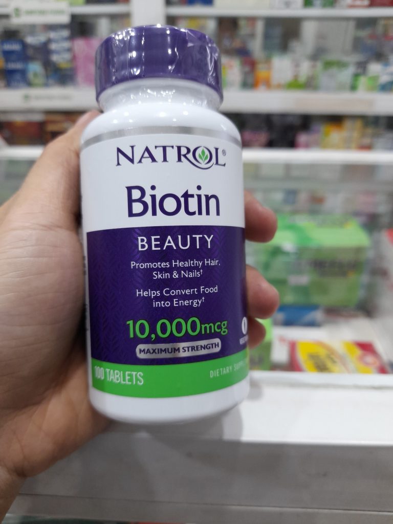 Viên Uống Giảm Rụng Tóc Biotin 10000mcg Natrol