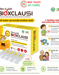 Men Vi Sinh BIOXCLAUSI Hỗ Trợ Cân Bằng Hệ Vi Sinh Ruột Hộp 20 ống