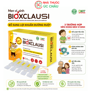 Men Vi Sinh BIOXCLAUSI Hỗ Trợ Cân Bằng Hệ Vi Sinh Ruột Hộp 20 ống