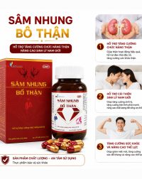Sâm Nhung Bổ Thận ISOPHARCO Hộp 30 Viên – Hỗ Trợ Bổ Thận, Tăng Cường Sức Khỏe Và Sinh Lý Nam
